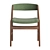 Mid Century Dining Chair Classic 3D model small image 2