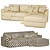 NIXON Fabric Modular Sofa: Light & Versatile 3D model small image 3