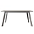 Golden Oak Wood Dining Table 3D model small image 2
