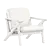 Elegant Zola Lounge Chair: Gold Velvet & Walnut 3D model small image 3