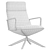 Contemporary high back lounge chair 3D model small image 3