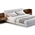 Modern Minotti Brasilia Bed Model 3D model small image 3