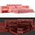Modern Minotti Brasilia Bed Model 3D model small image 5