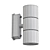 Modern Outdoor Wall Light Fixture 3D model small image 2