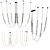 Sleek LED Aluminium Chandelier 3D model small image 1