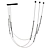 Sleek LED Aluminium Chandelier 3D model small image 5