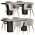 Elegant Dining Set by Homi 3D model small image 1