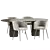 Elegant Dining Set by Homi 3D model small image 2