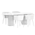 Elegant Dining Set by Homi 3D model small image 3
