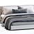 West Elm Flanged Bed 3D 3D model small image 3