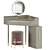 Chic Corner Vanity Set 3D model small image 4