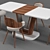 Retro-inspired Chair & Table Set 3D model small image 3