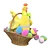 Title: Tilda Toy Hen in Basket 3D model small image 4