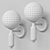 Petit Wall Glass Globe Lamp 3D model small image 2