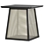 Wooden Rattan Quad Side Table 3D model small image 1