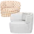 Sleek Elain Molteni Armchair 3D model small image 5