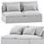 Aria Sofa - Elegant & Spacious 3D model small image 1