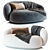 Luxurious Julep Island Sofa Creation 3D model small image 1