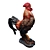 Regal Rooster Statue 3D Model 3D model small image 2