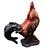 Regal Rooster Statue 3D Model 3D model small image 3