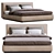 Alberta Modern Bed Model 3D model small image 3