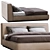 Alberta Modern Bed Model 3D model small image 4