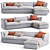  Modern Swan Sofa Set 3D model small image 1