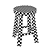 Teak Wood Stool | Natural 3D model small image 4