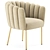 Luxurious Performance Velvet Armchair 3D model small image 1