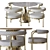 Joanne Chair & Table Set 3D model small image 1