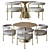 Joanne Chair & Table Set 3D model small image 2