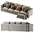 Modern Comfort: Finnala Sofa Ikea 3D model small image 4