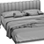Iseo Bed by Cantori 3D model small image 4