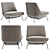 Contemporary Bonaldo Sleek Armchair 3D model small image 2