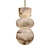 Alabaster Totem Pendant Light 3D model small image 1