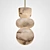 Alabaster Totem Pendant Light 3D model small image 2