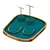 Green Microfiber Jewelry Display Stand 3D model small image 3