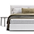Modern Queen Bed Bolzan Gaya 3D model small image 3