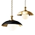 Vintage Industrial Pendant Light 3D model small image 1