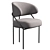 Sleek Meridiani Isetta Chair 3D model small image 1