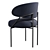 Sleek Meridiani Isetta Chair 3D model small image 3