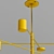 Adjustable Contemporary Pendant Light 3D model small image 3