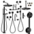 CEA Giotto Plus Set 04 | Designer Bathroom Fixtures 3D model small image 1