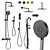 Fantini Nostromo Bathroom Set 3D model small image 1