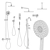 Fantini Nostromo Bathroom Set 3D model small image 5