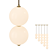 Sphere Glass Designer Floor Lamp 3D model small image 1