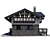 Wooden Private House Model 3D model small image 4
