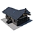 Wooden Private House Model 3D model small image 5