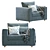 Finnala Modern Armchair Design 3D model small image 4