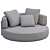 Modern Minotti Florida Loveseat Design 3D model small image 5